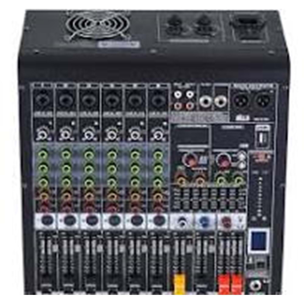 WÖLLER W6R700 2X350 WATT 6 KANALLI POWER MİKSER