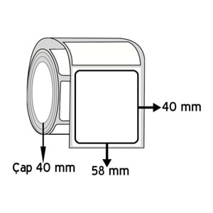 10 Ad 40X58 mm 500 Sarım Terazi Etiketi Termal